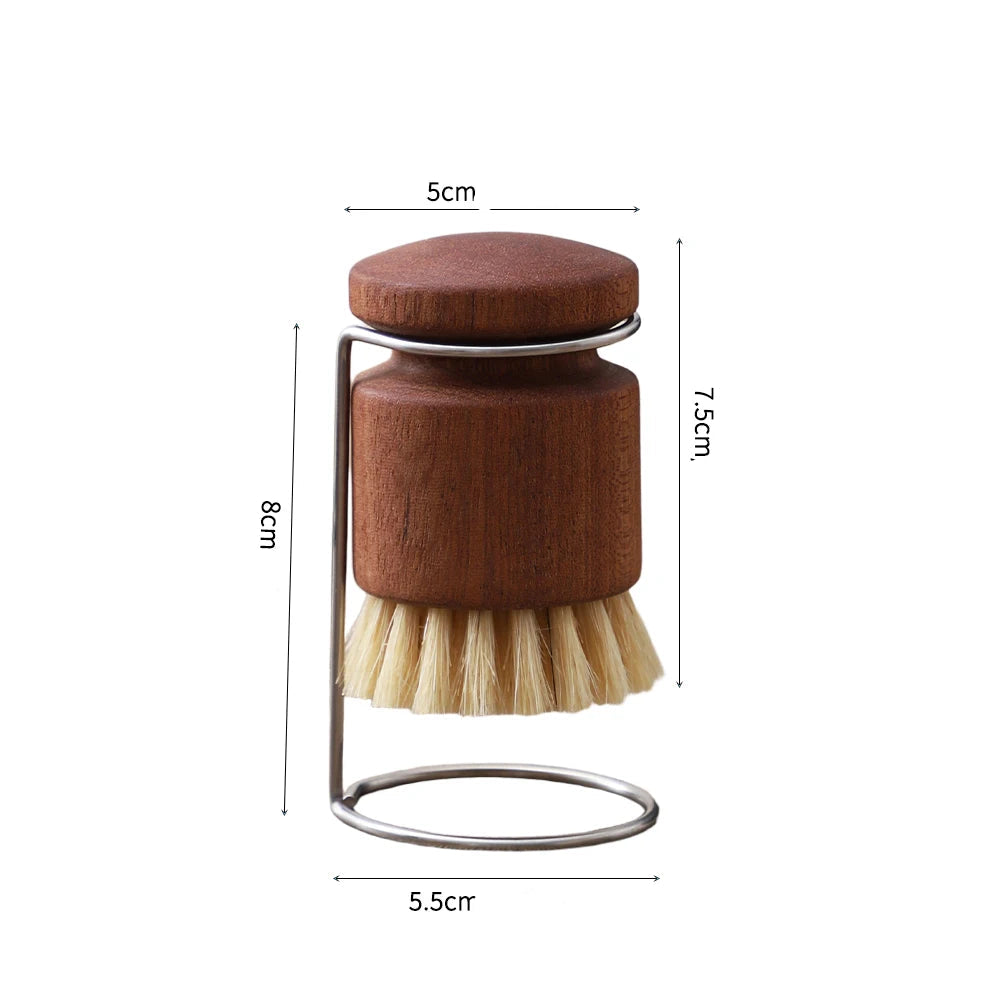 Pinceau pour Matières Grasse en Bois et Poils Naturels