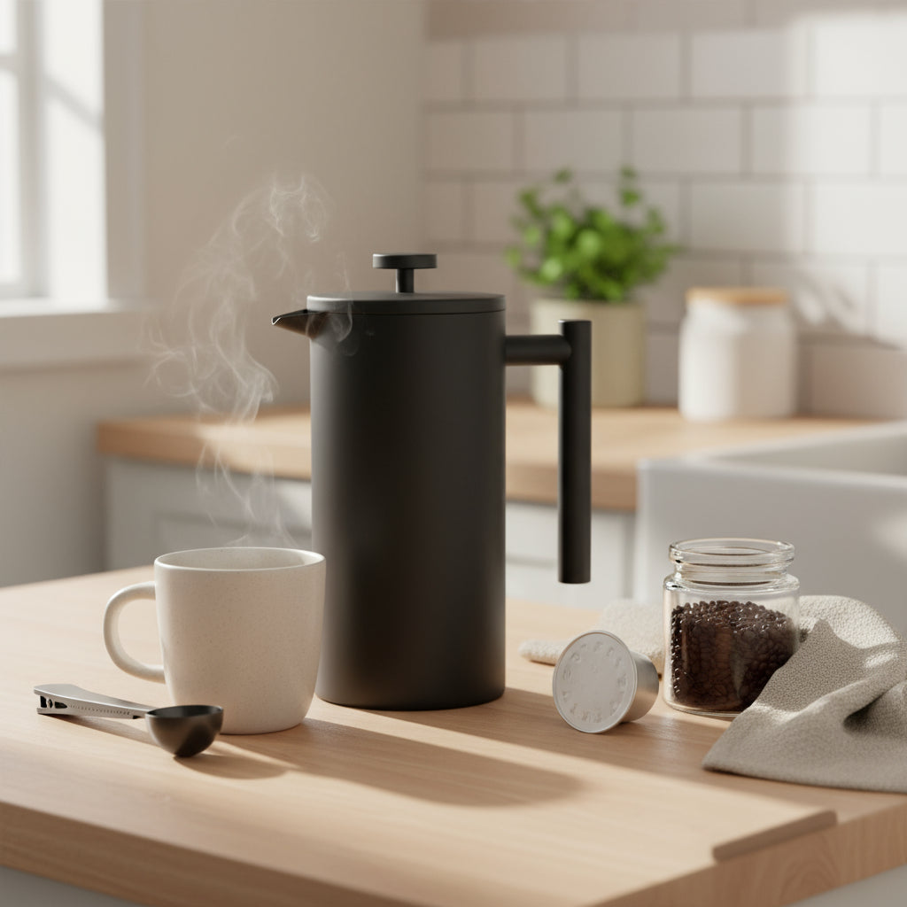 Cafetière/Théière Presse en Inox