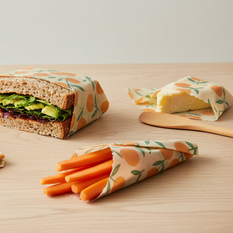 BeeWrap - Lot de 3 Papiers d'Emballage de Cuisine Ecologique