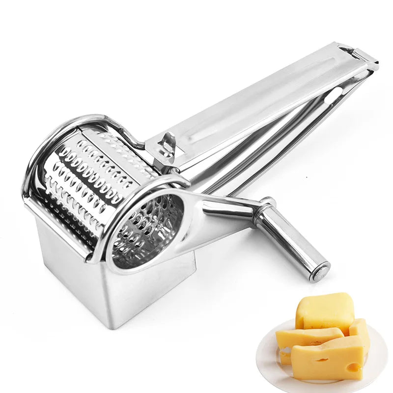 Râpe à Fromage Rotative en Inox