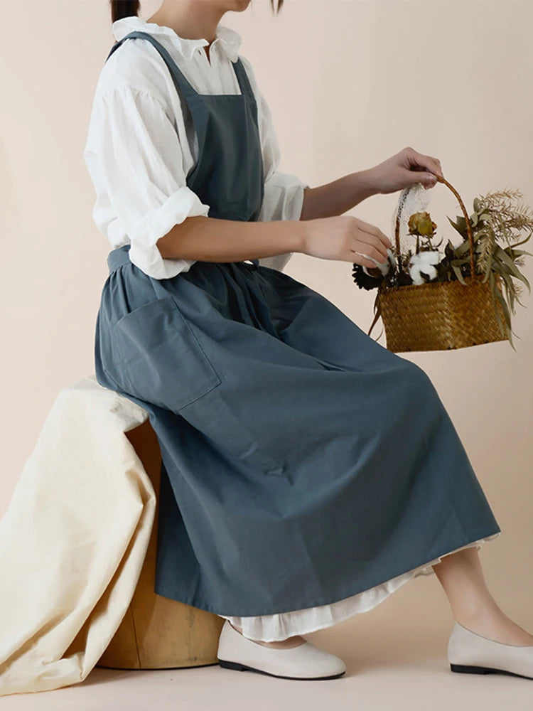 Tablier en Coton Style Coréen