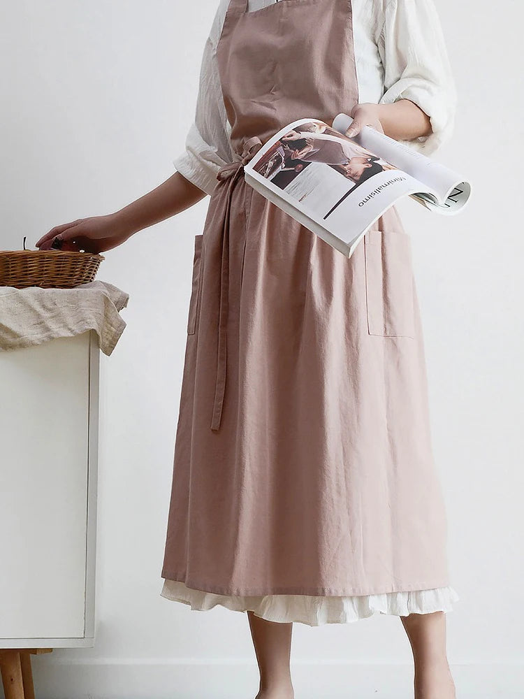Tablier en Coton Style Coréen
