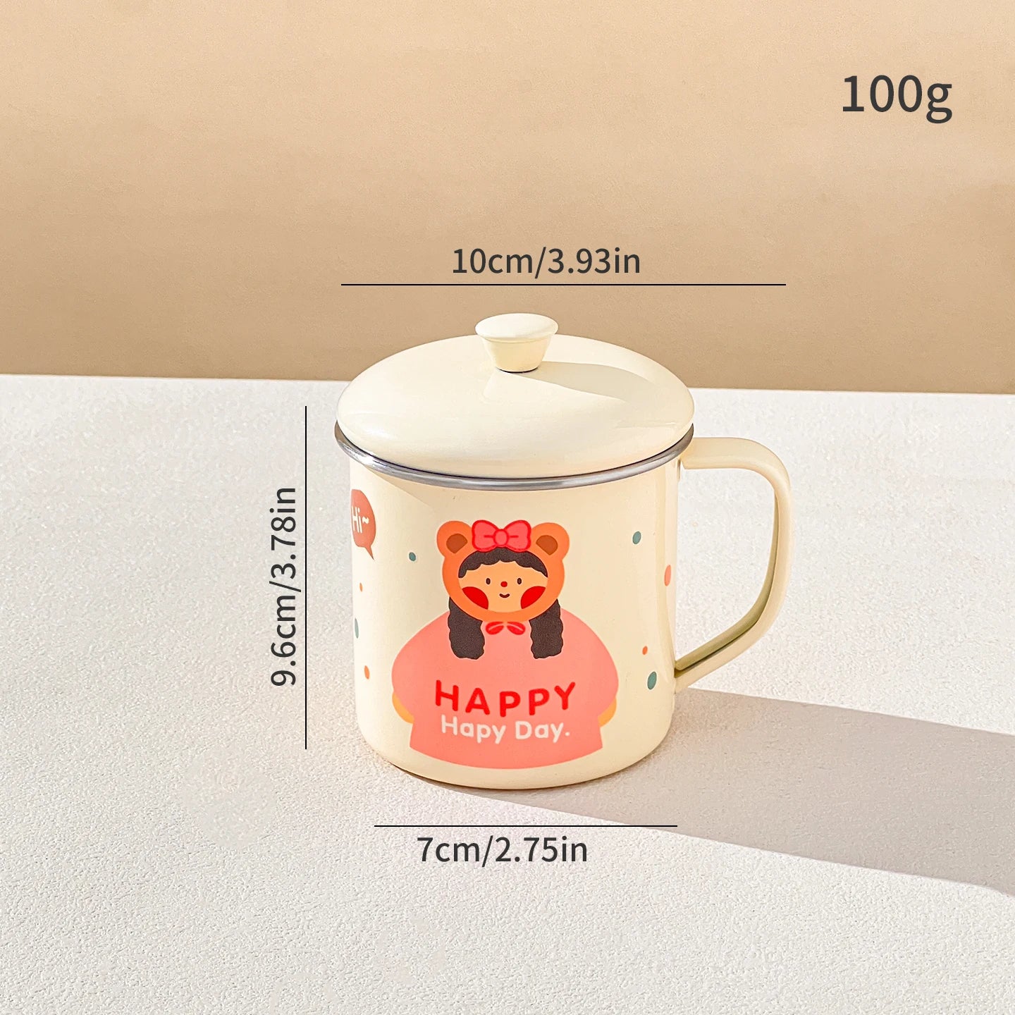 Mug en Inox avec son Couvercle - Différents Styles