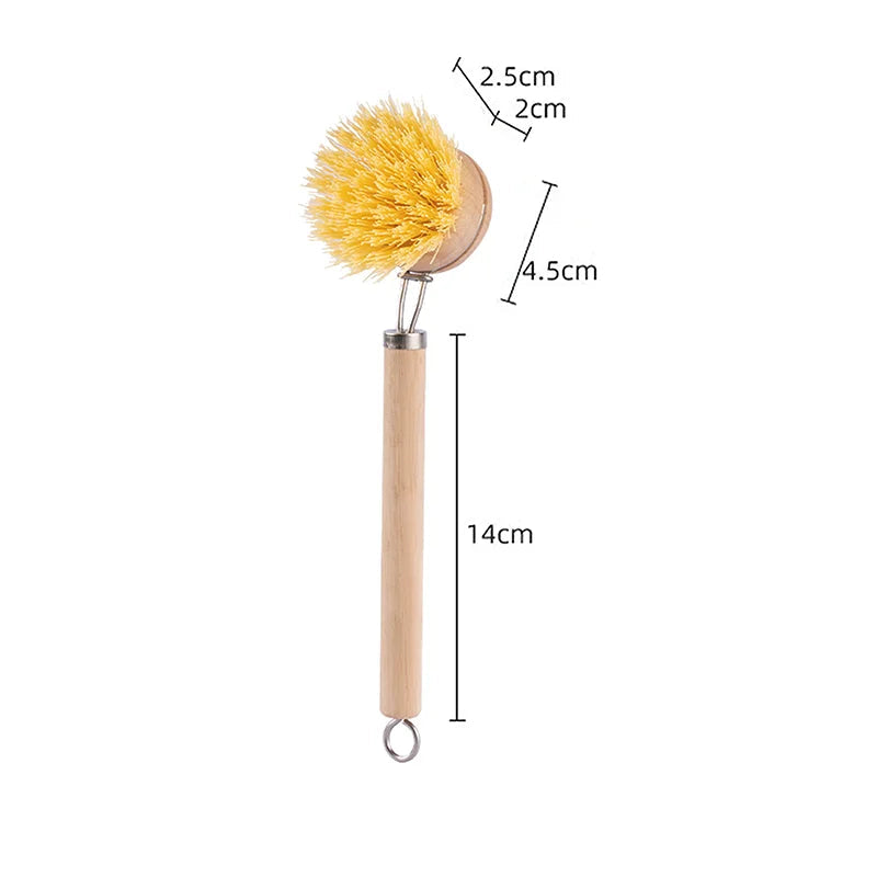 Brosse à Récurer avec Manches - Brosse en Fibres Naturelles au Choix : Crin de Cheval, Sisal, Plastic ou Fibre de Coco