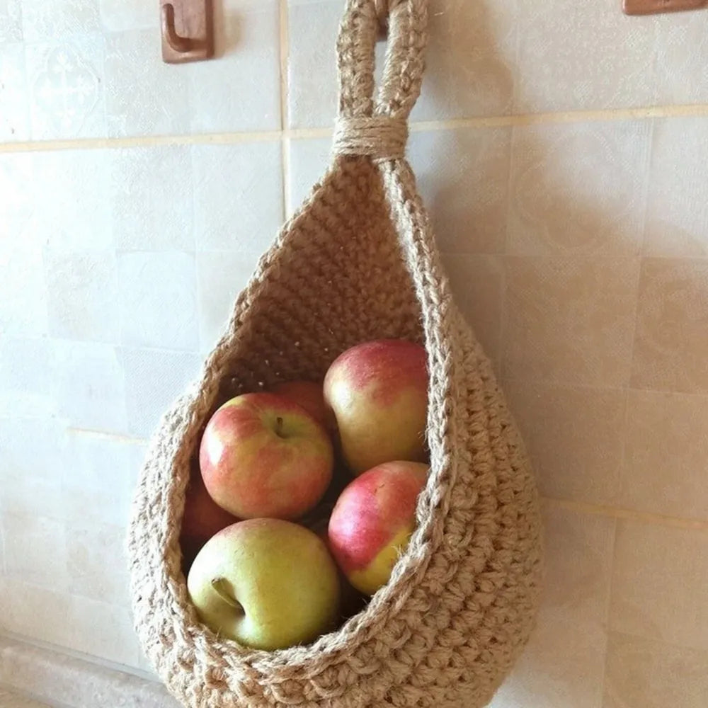 Panier en Osier pour Rangement de Fruits et Légumes