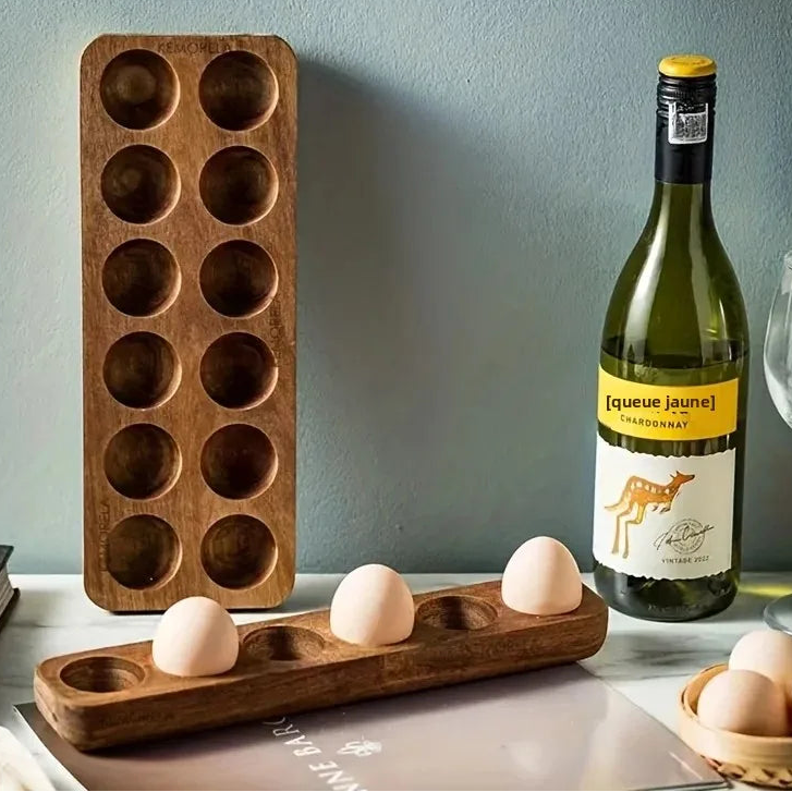 Boîtes à Œufs en Bois - 4 à 24 Œufs