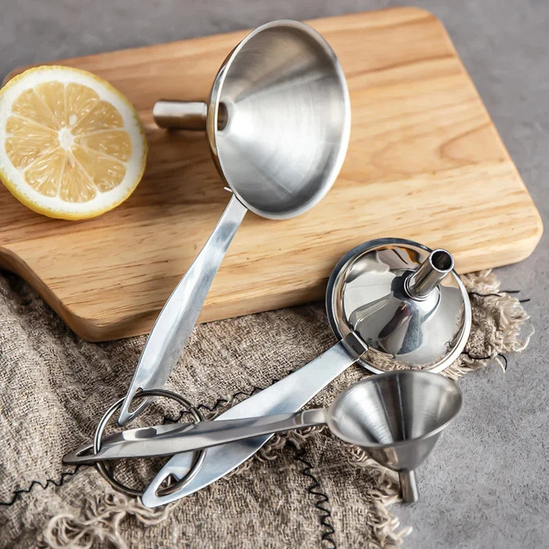 Lot de 3 Entonnoirs en Inox