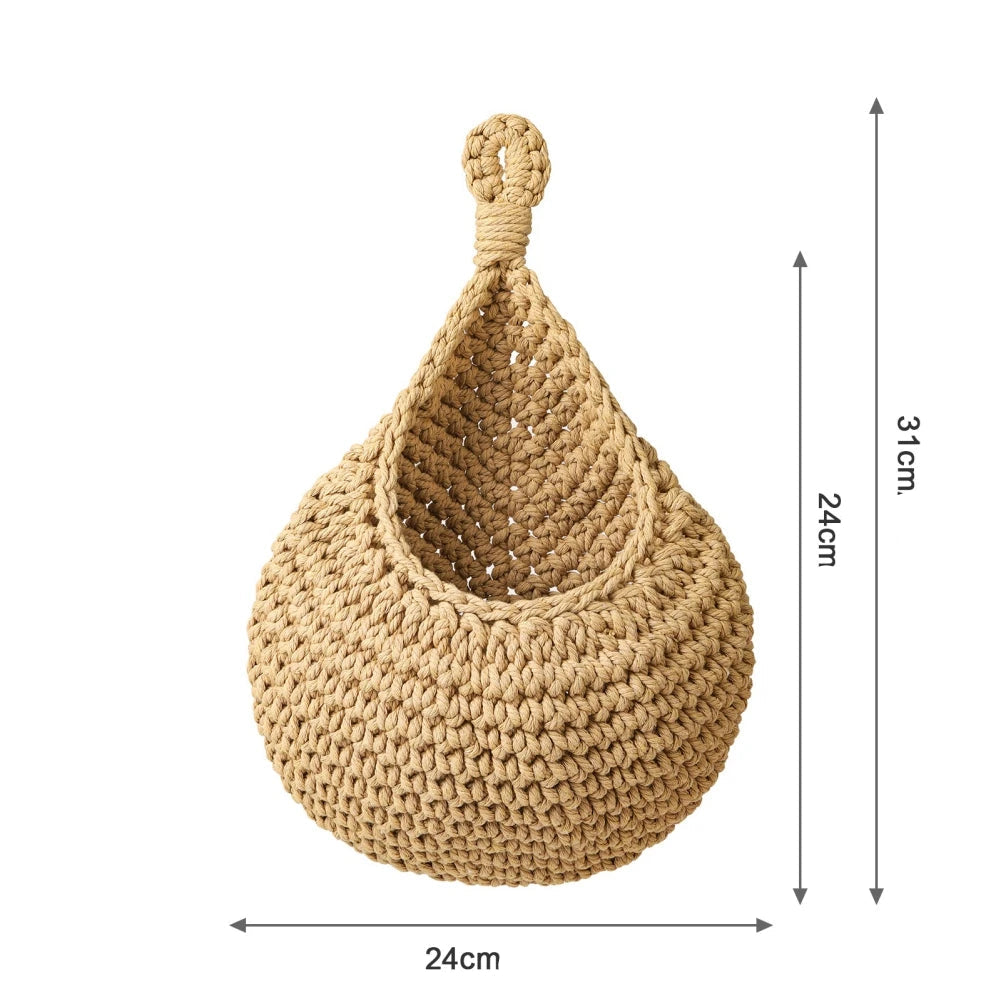 Panier en Osier pour Rangement de Fruits et Légumes