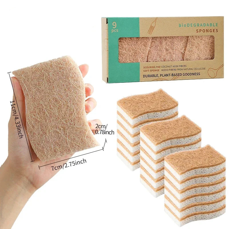 Eponges en Fibre Naturel Biodégradables