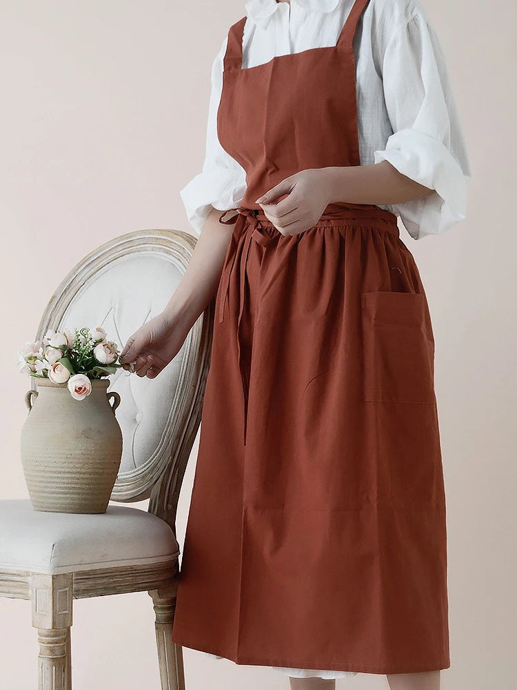 Tablier en Coton Style Coréen