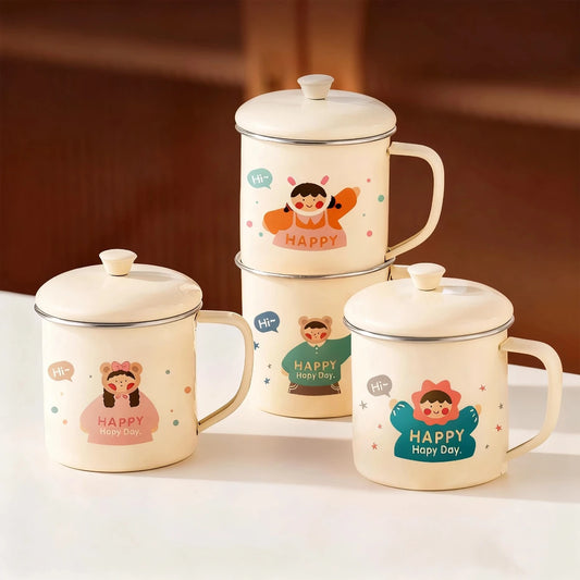 Mug en Inox avec son Couvercle - Différents Styles