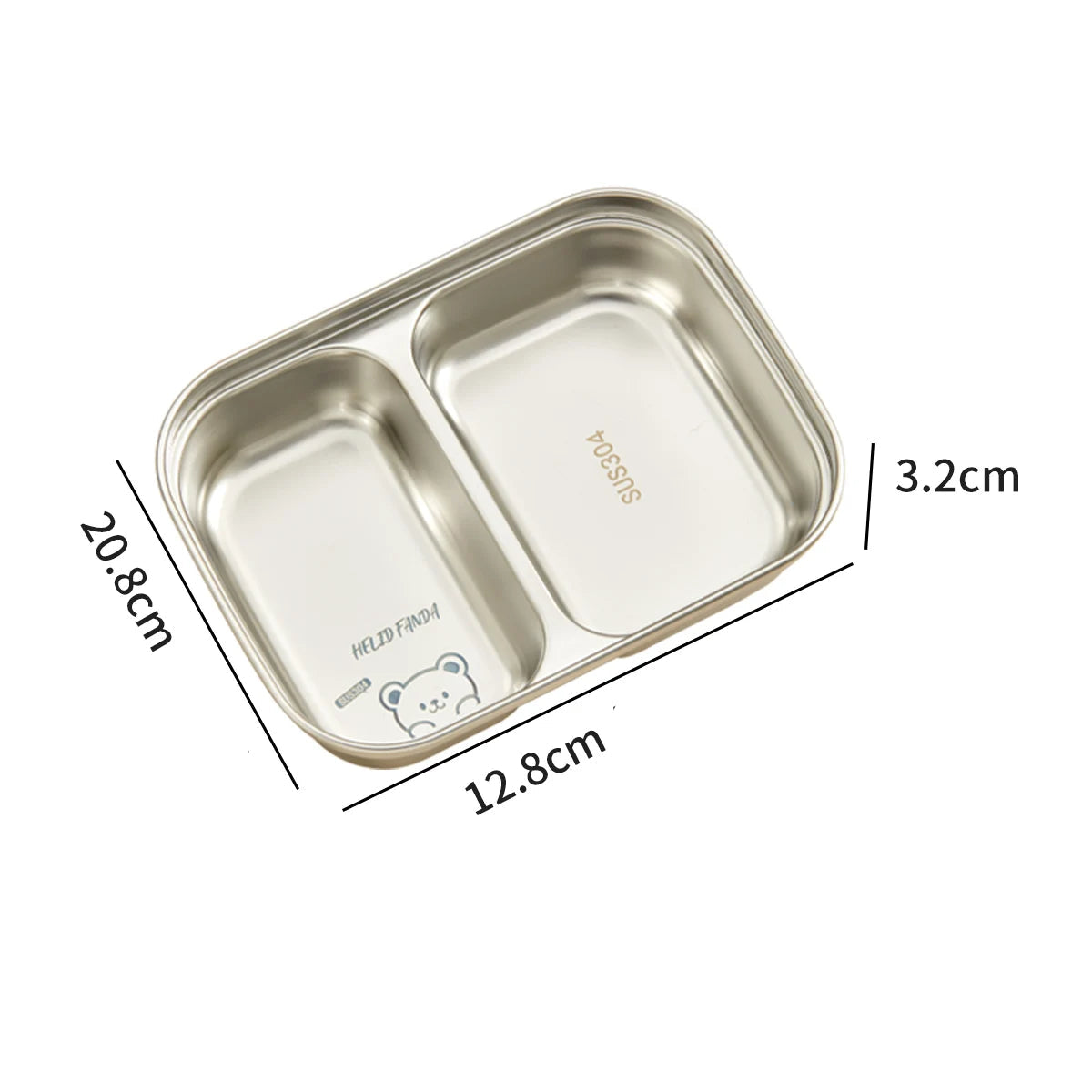 Assiette en Inox - 2 ou 3 Parties