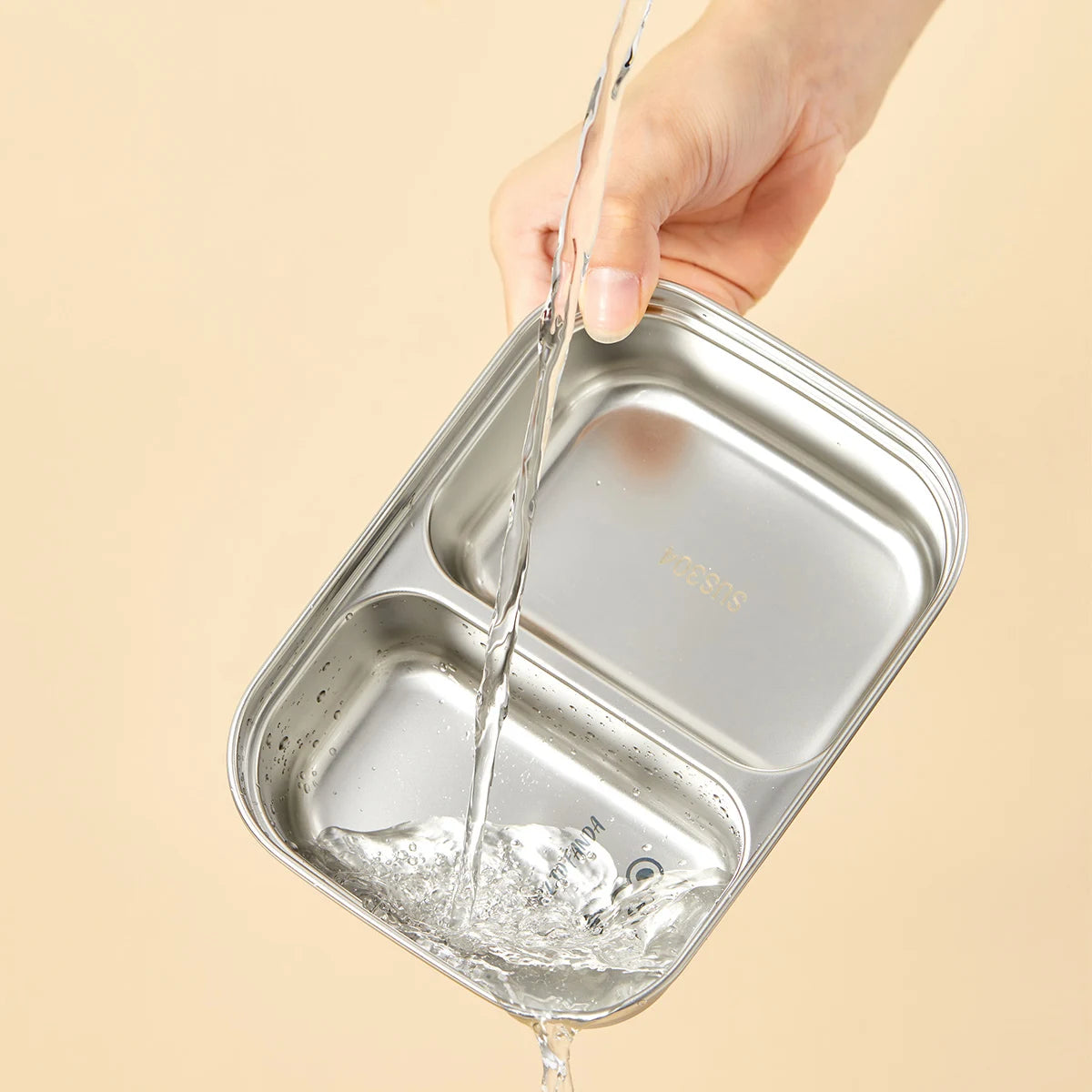 Assiette en Inox - 2 ou 3 Parties