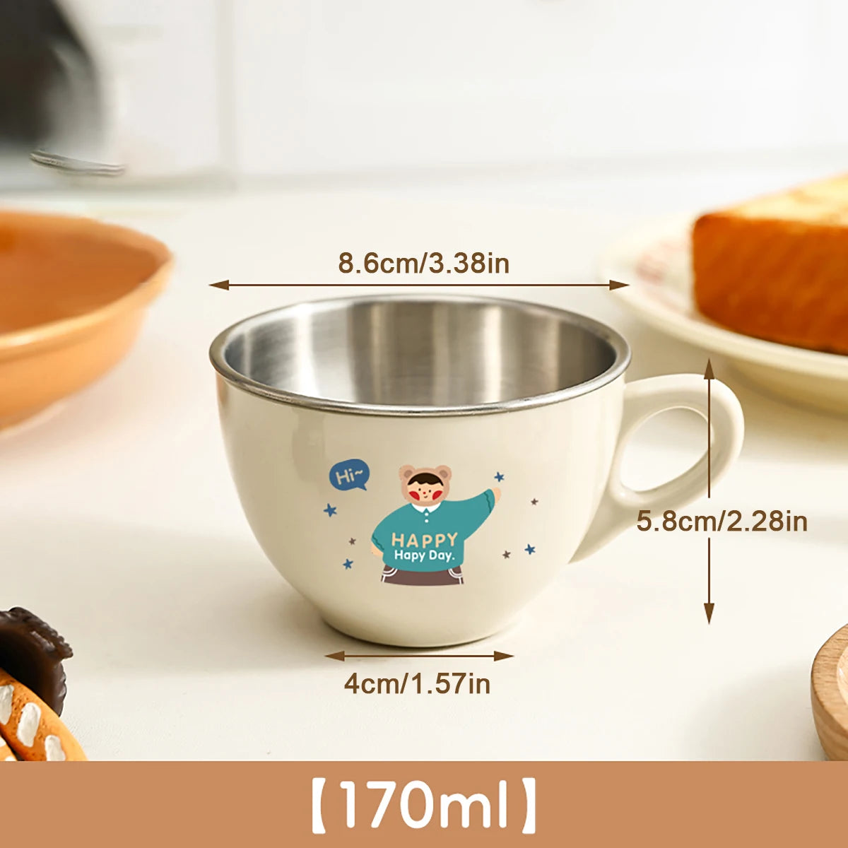 Tasse en Inox pour Enfant - Différents Styles