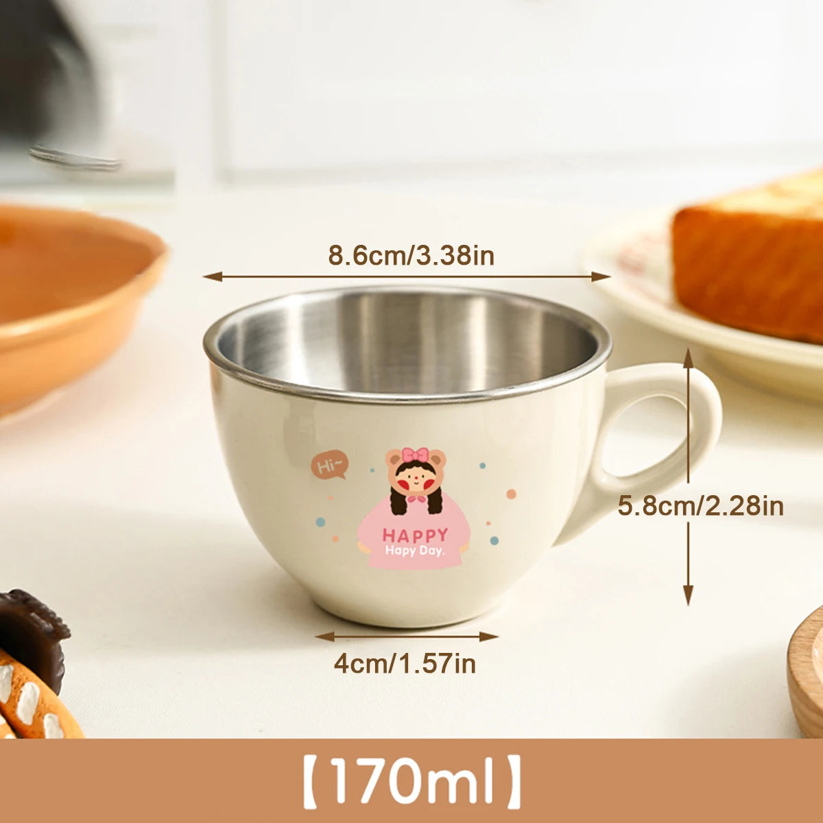 Tasse en Inox pour Enfant - Différents Styles