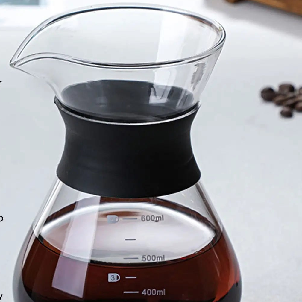 Machine à Café Slow-life en Verres avec Filtre en Inox