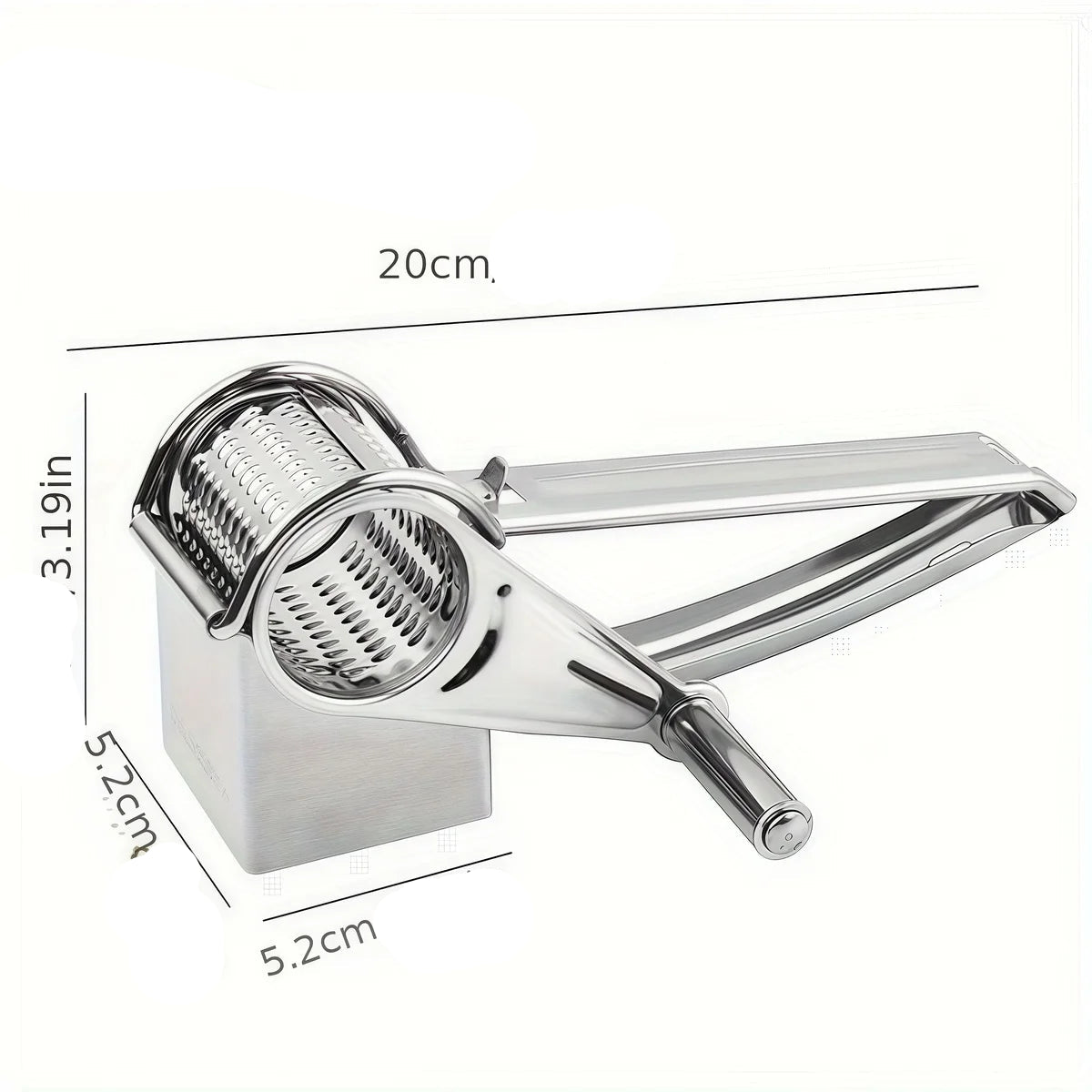 Râpe à Fromage Rotative en Inox