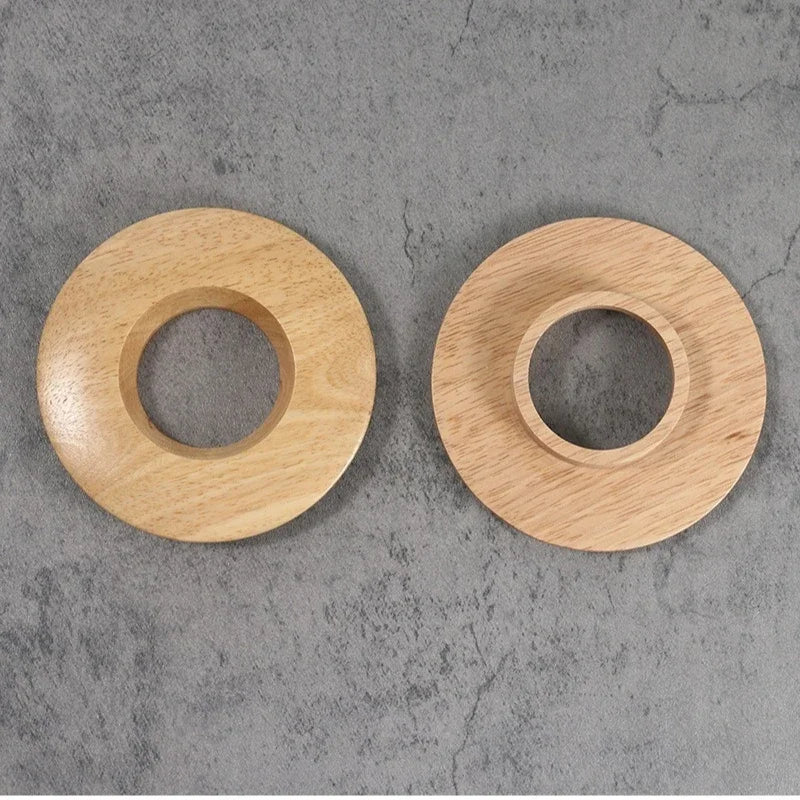 Porte-Filtre à Café en Céramique ou Verre en Bois