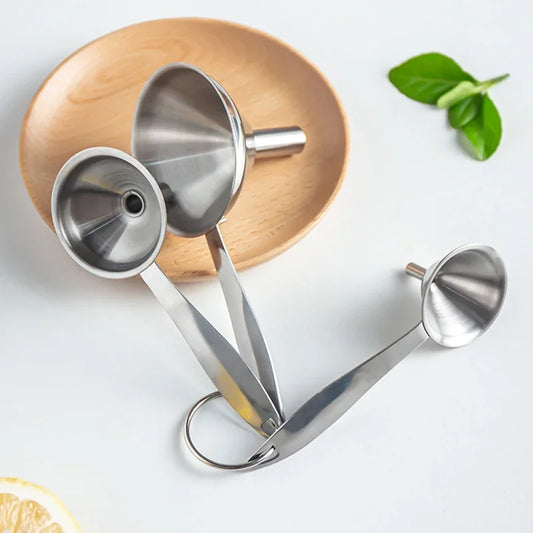 Lot de 3 Entonnoirs en Inox