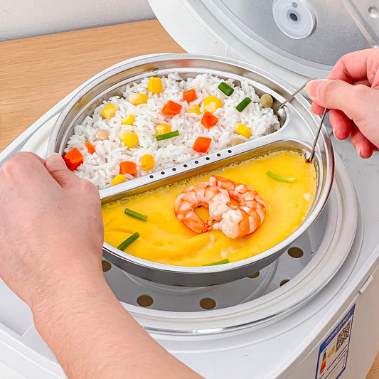 Bol Vapeur en Acier Inoxydable - 2 parties