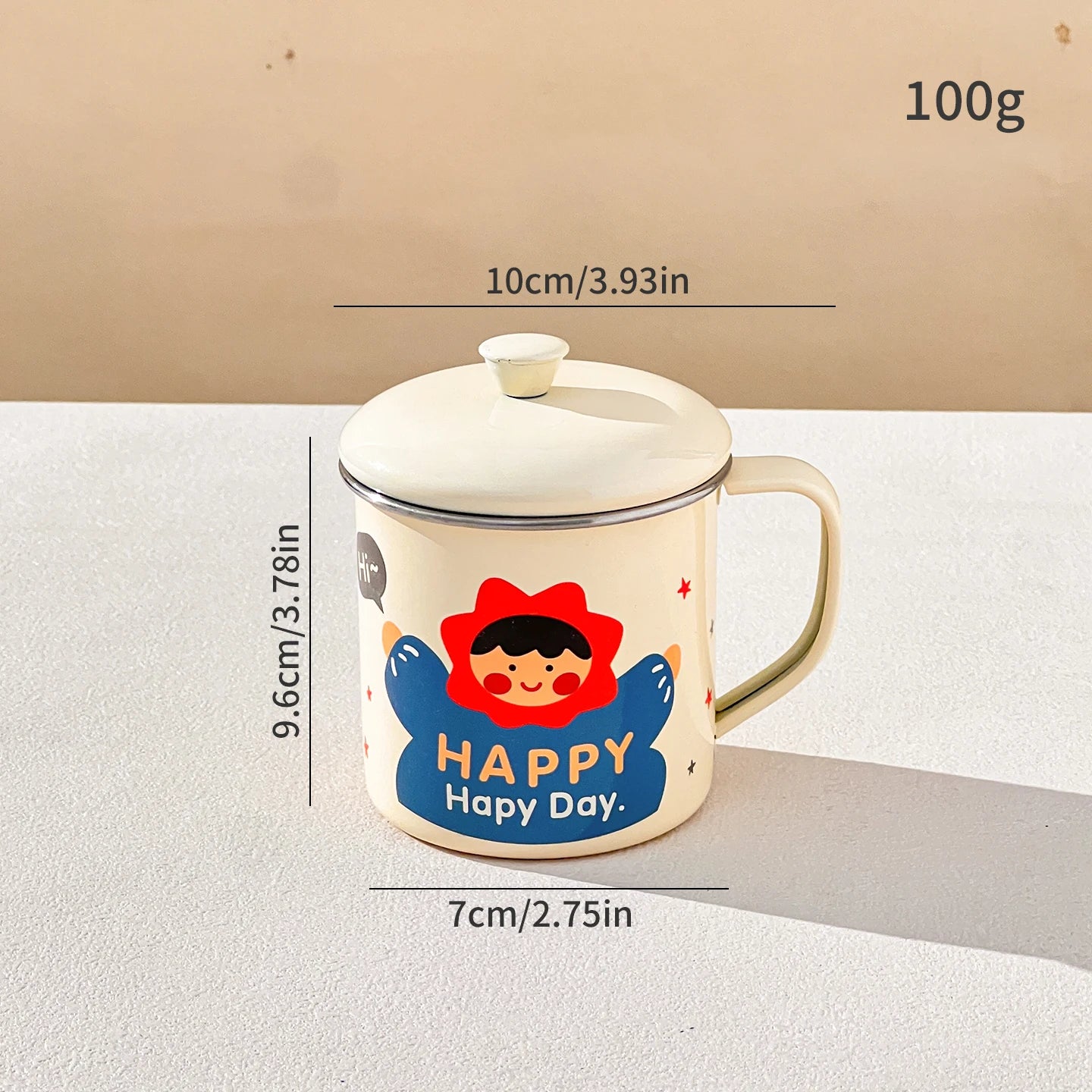 Mug en Inox avec son Couvercle - Différents Styles