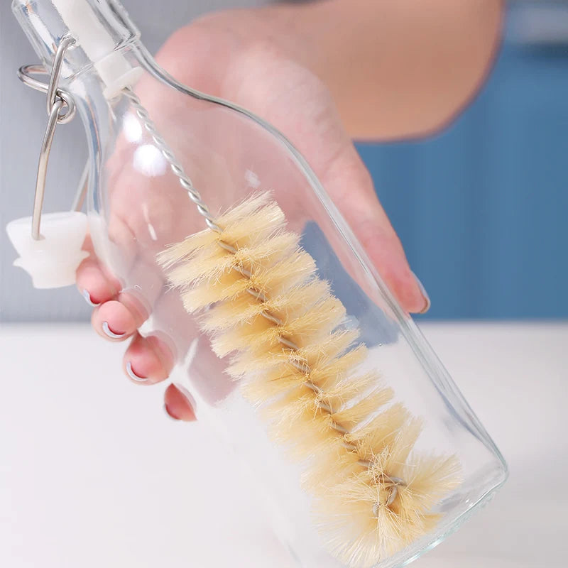 Gros Goupillon en Inox et Poils Naturels - 38 cm de long