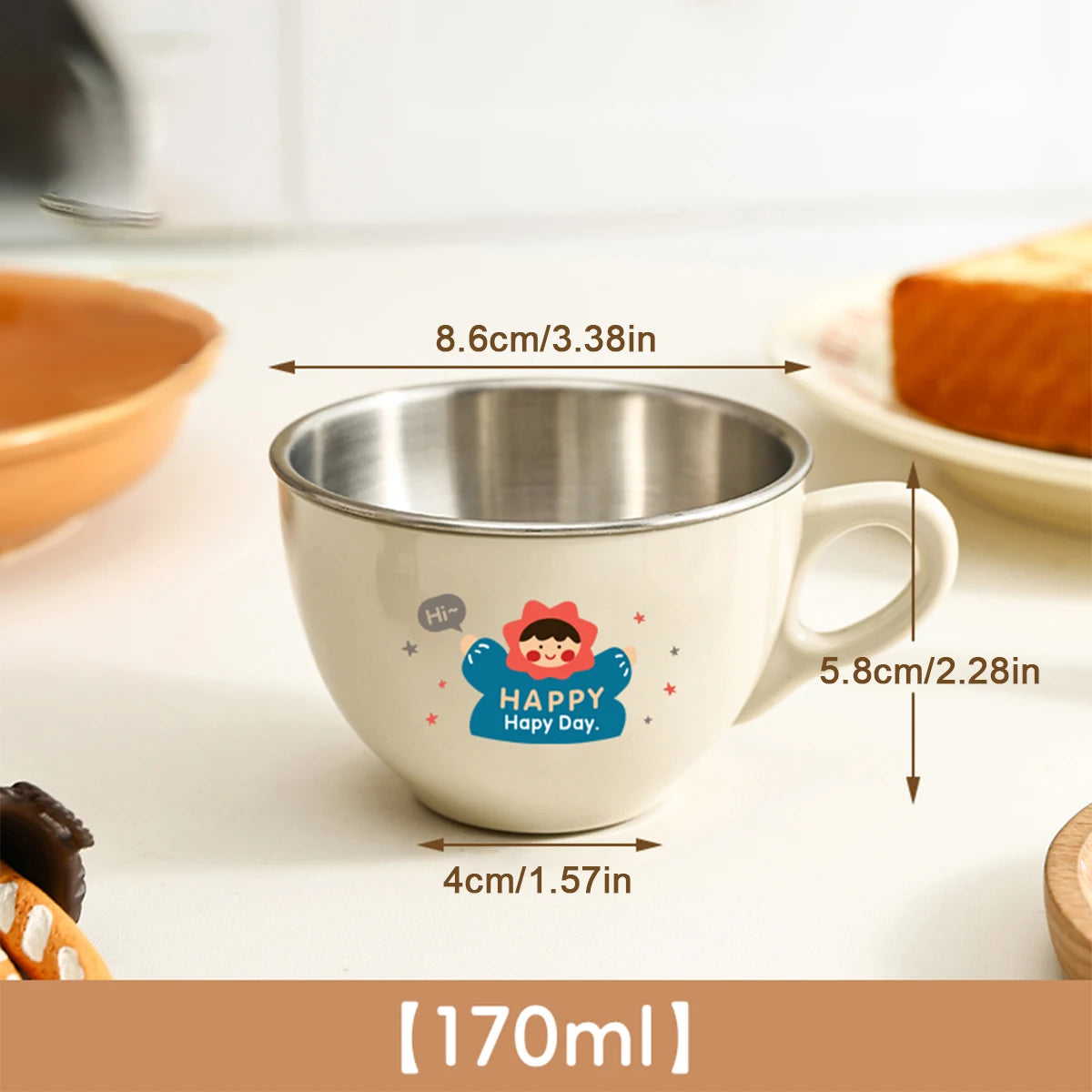 Tasse en Inox pour Enfant - Différents Styles