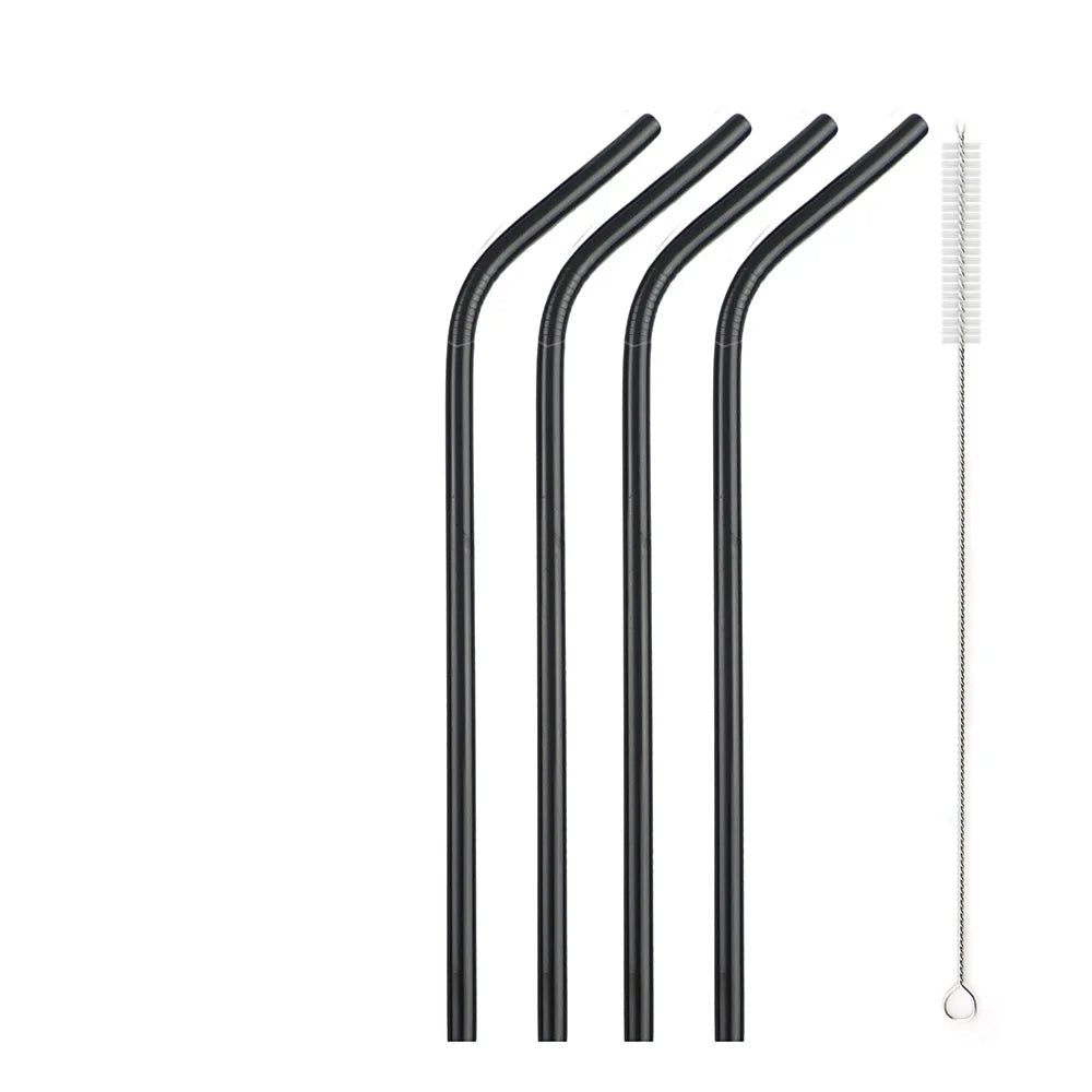 Pailles en Inox Réutilisables et leur goupillon