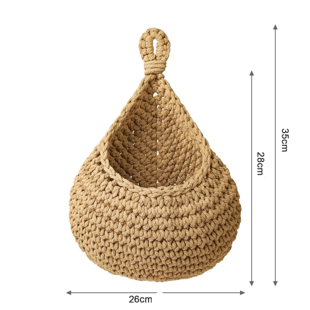 Panier en Osier pour Rangement de Fruits et Légumes