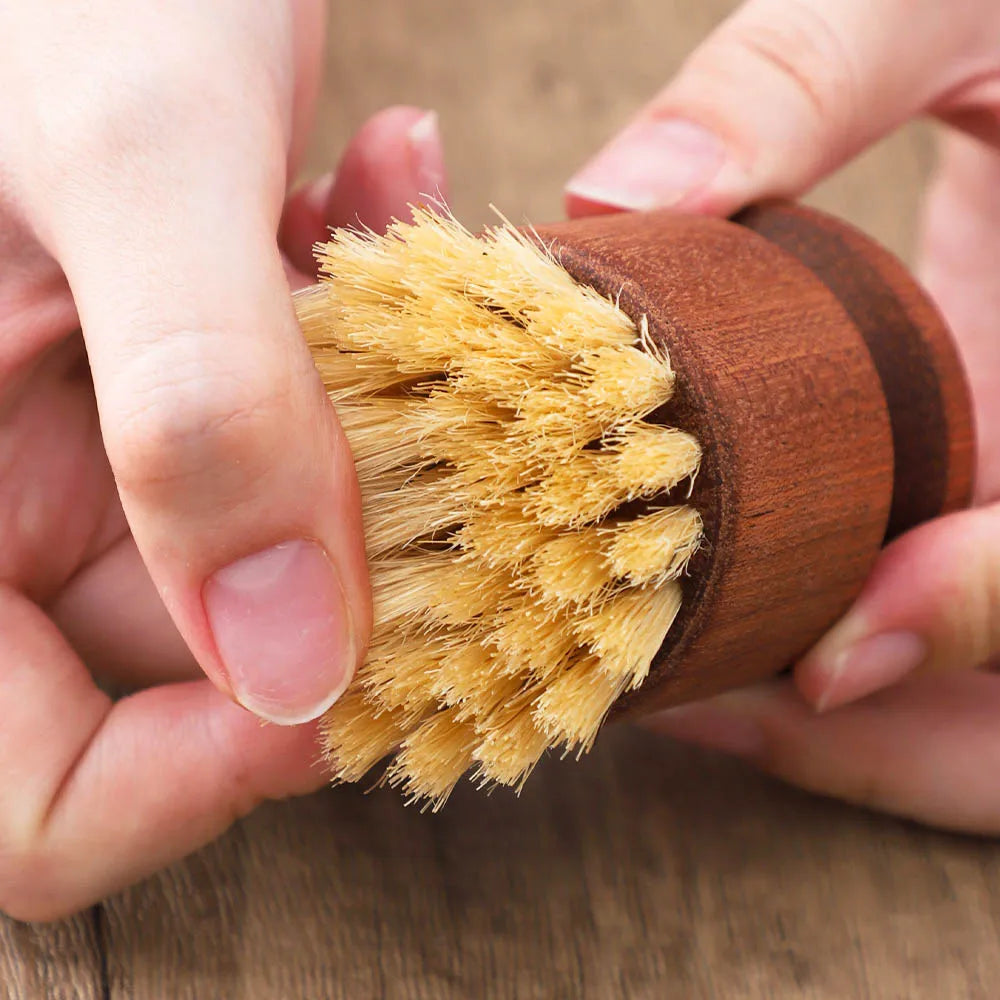 Pinceau pour Matières Grasse en Bois et Poils Naturels