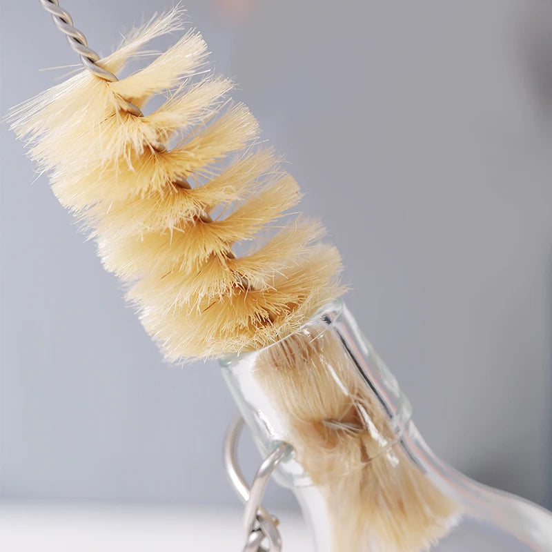 Gros Goupillon en Inox et Poils Naturels - 38 cm de long