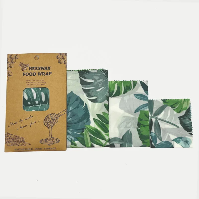 BeeWrap - Lot de 3 Papiers d'Emballage de Cuisine Ecologique