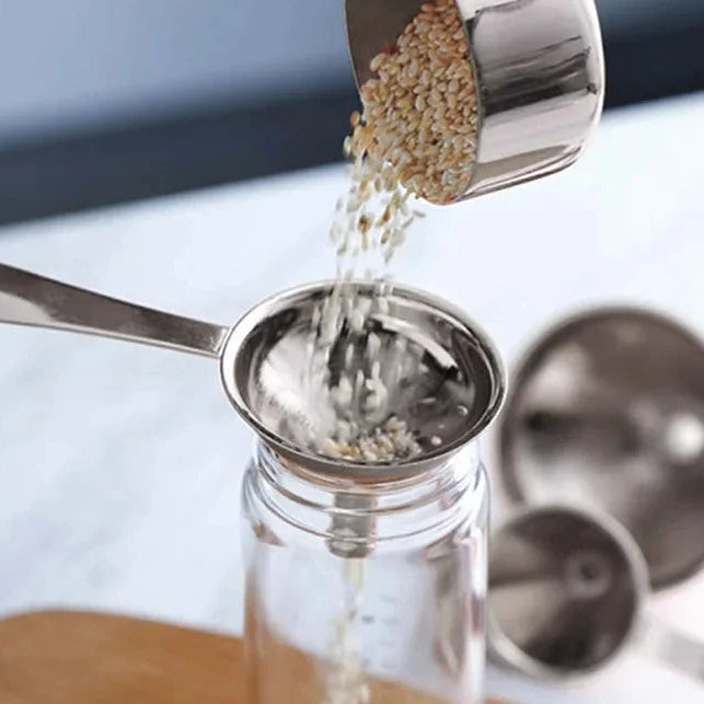 Lot de 3 Entonnoirs en Inox