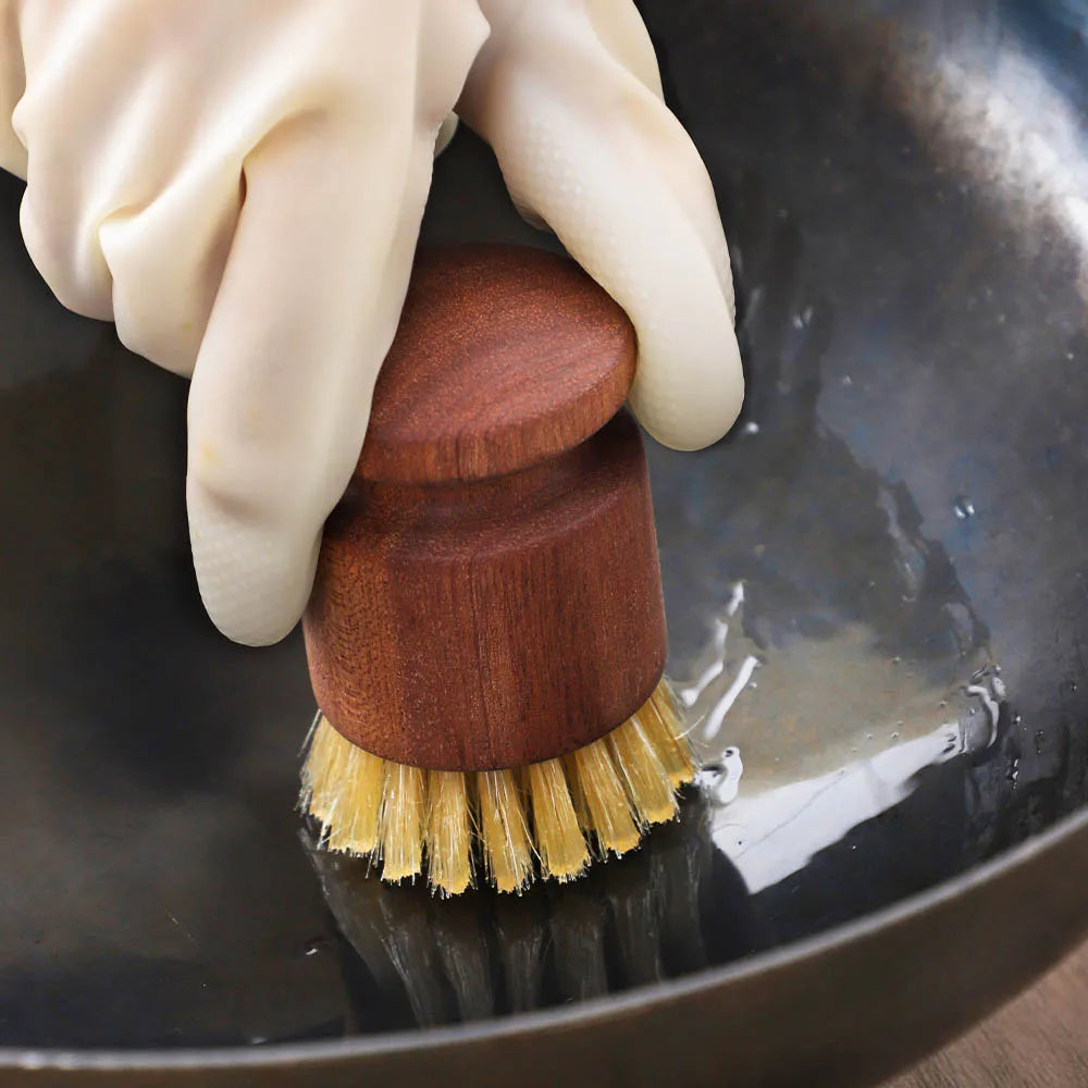Pinceau pour Matières Grasse en Bois et Poils Naturels