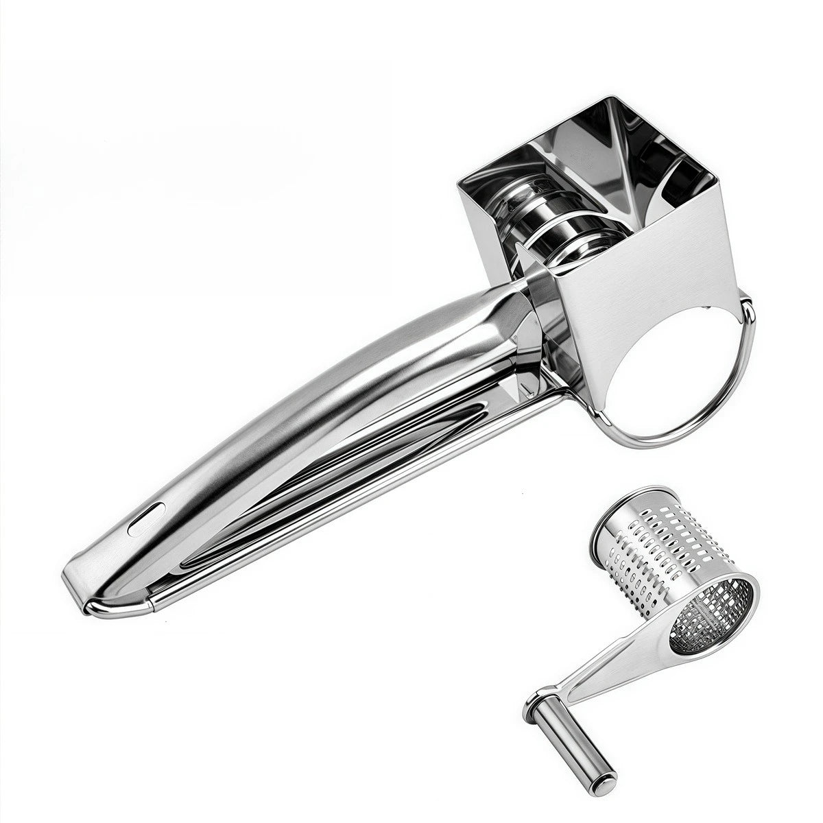 Râpe à Fromage Rotative en Inox